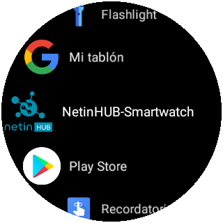 NetinHUB-Smartwatch Logo en Lista de aplicaciones